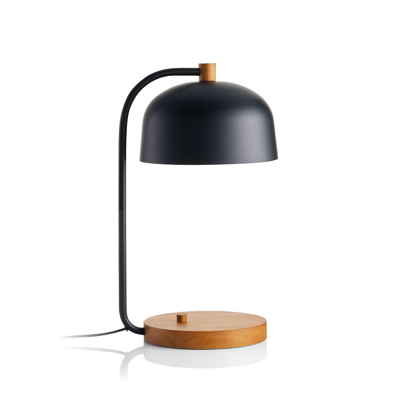 Luminária de mesa USB Lex Black Dome