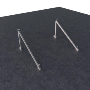 Sunfer 24H2 30º Kit triangulo aberto 2 módulos horizontal - Kits estrutura