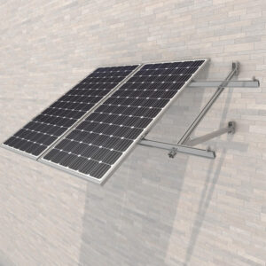 Sunfer 15V1 Kit Triangulo aberto fachada 1 módulo Vert. - Kits estrutura