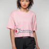 T-shirt Champion Cropped Script Logo