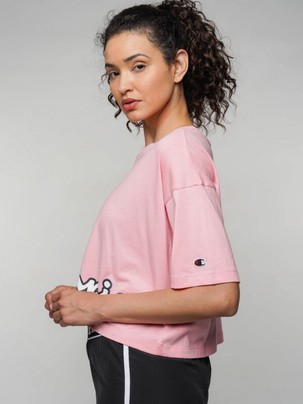T-shirt Champion Cropped Script Logo
