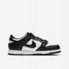 Sapatilhas Nike Dunk Low Pretas e Brancas Para Criança