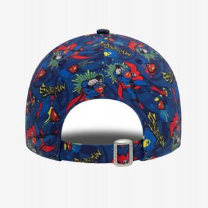 Boné New Era DC Superman All Over Print 9FORTY Kids Azul