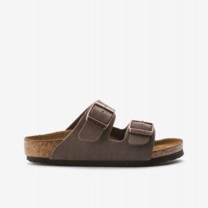 Chinelos Birkenstock Arizona Birko-Flor Nobuck Kids Castanhos
