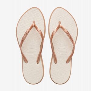 Chinelos Havaianas Slim Point Bege