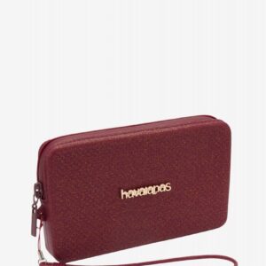 Mala Pequena Havaianas Mini Bag Plus Glitter Bordeaux