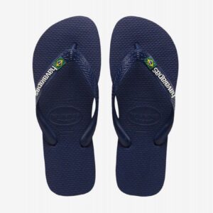Chinelos Havaianas Brasil Logo Azuis