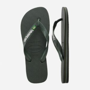 Chinelos Havaianas Brasil Logo Verdes
