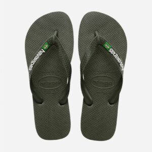 Chinelos Havaianas Brasil Logo Verdes