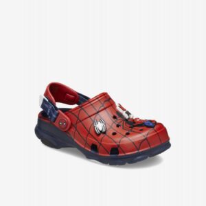 Sandálias Crocs Homem-Aranha All Terrain Kids Vermelhas e Azuis