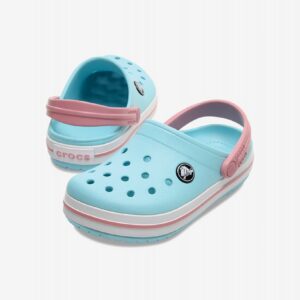 Sandálias Crocs Crocband Toddler Azuis e Rosa