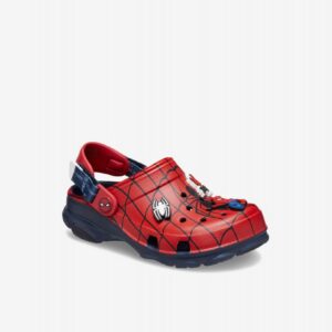 Sandálias Crocs Homem-Aranha All Terrain Toddler Vermelhas e Azuis