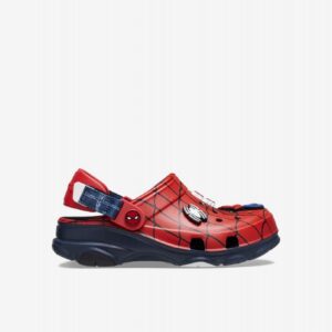 Sandálias Crocs Homem-Aranha All Terrain Toddler Vermelhas e Azuis
