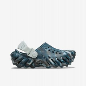 Sandálias Crocs Clog Echo Marbled Kids Azuis e Cinzentas