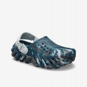 Sandálias Crocs Clog Echo Marbled Kids Azuis e Cinzentas