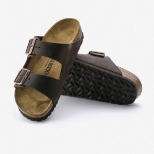 Chinelos Birkenstock Arizona Oiled Leather Castanhos