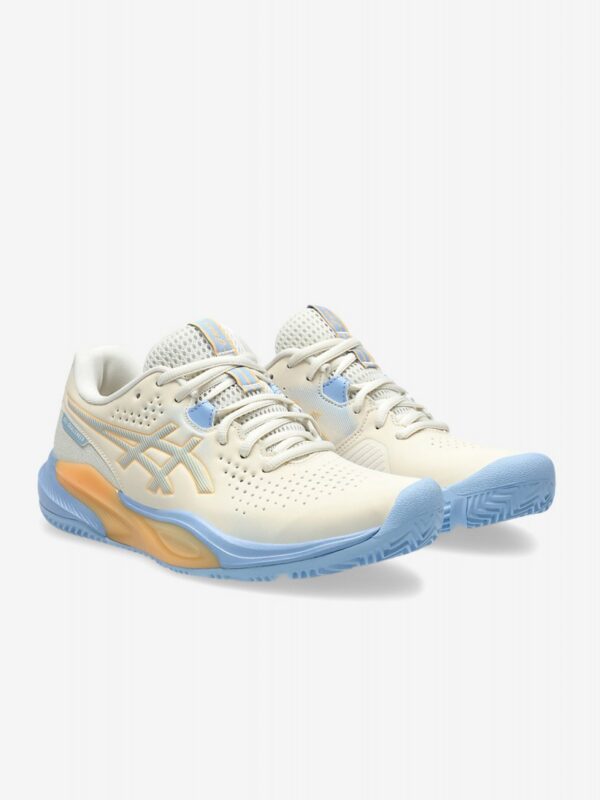Sapatilhas Asics GEL-Challenger 15 Padel Bege e Azuis Para Mulher