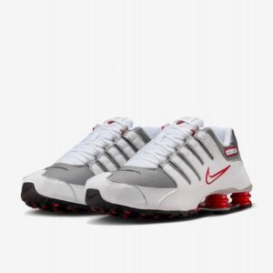 Sapatilhas Nike Shox NZ Cinzentas e Vermelhas Para Homem
