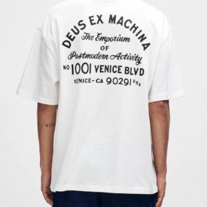 T-shirt Deus Ex Machina Venice Sign Branca