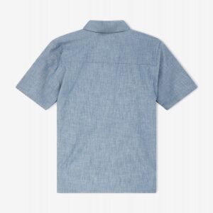 Camisa Deus Ex Machina Forecourt Chambray Azul