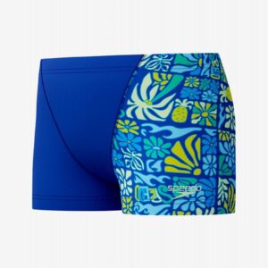 Calções de Natação Speedo Print V-Cut Kids Azuis e Verdes