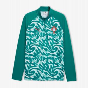 Camisola com Fecho de Aquecimento Puma Portugal 2026 Verde