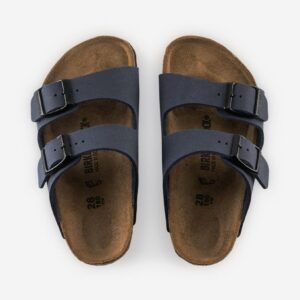 Chinelos Birkenstock Arizona Birko-Flor Nobuck Kids Azuis