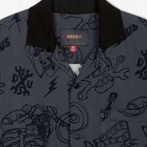 Camisa Deus Ex Machina Doodle Cinzenta