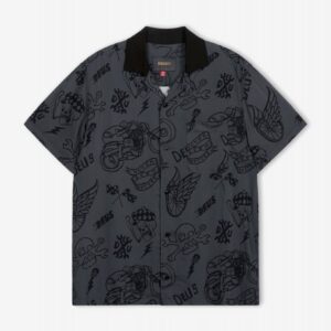 Camisa Deus Ex Machina Doodle Cinzenta