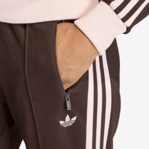 Calças Adidas Classic W Castanhas e Rosa