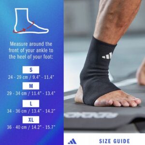 Pé Elástico Adidas Recovery Preto - Suporte de Tornozelo