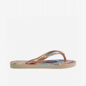 Chinelos Havaianas Slim Princess Kids Bege