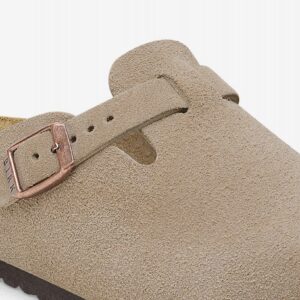 Chinelos Birkenstock Boston Couro em Camurça Kids Bege