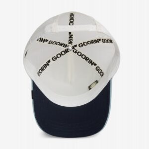 Boné de Ganga Goorin Bros Black Panther Trucker Branco e Azul