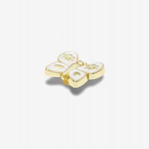 Pin Crocs Jibbitz Borboleta Dourada Pérola