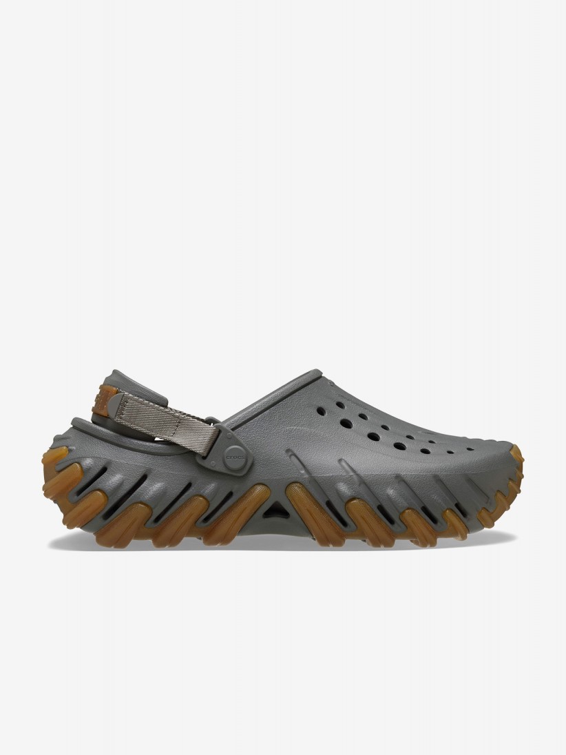 Sandálias Crocs Echo Gum RO Clog Cinzentas e Camel