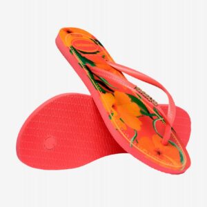 Chinelos Havaianas Slim Tropical Laranja