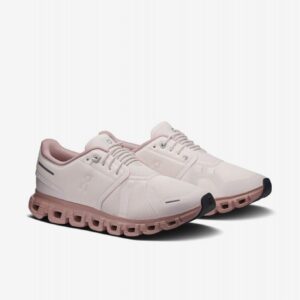 Sapatilhas On Running Cloud 6 Bege e Rosa W