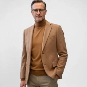 Blazer Pura Caxemira Camel