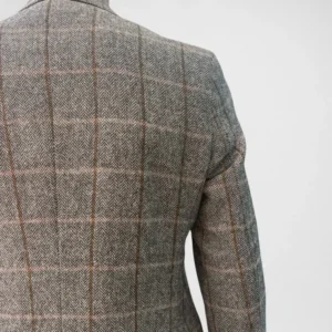 Blazer Espinha Cinza com Quadros
