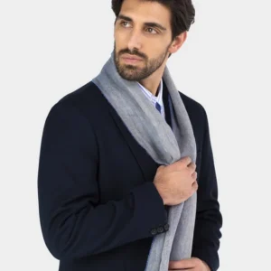 Blazer de Algodão Estrutura Azul