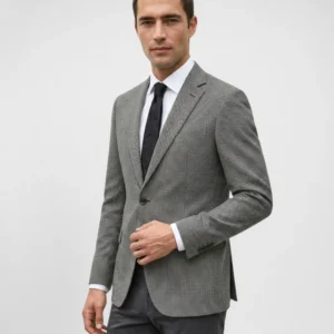 Blazer Pied Poule Camel