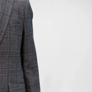 Blazer Principe de Gales Azul
