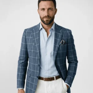 Blazer Quadros Azul