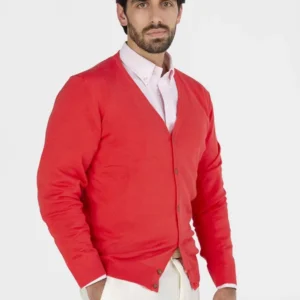 Cardigan de Algodão Coral