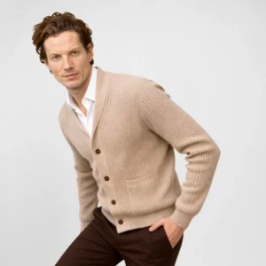 Cardigan de Lã Bege