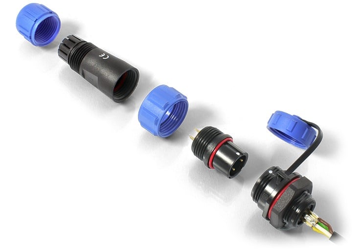 QuPS2, Outdoor power socket & plug 2 PIN set