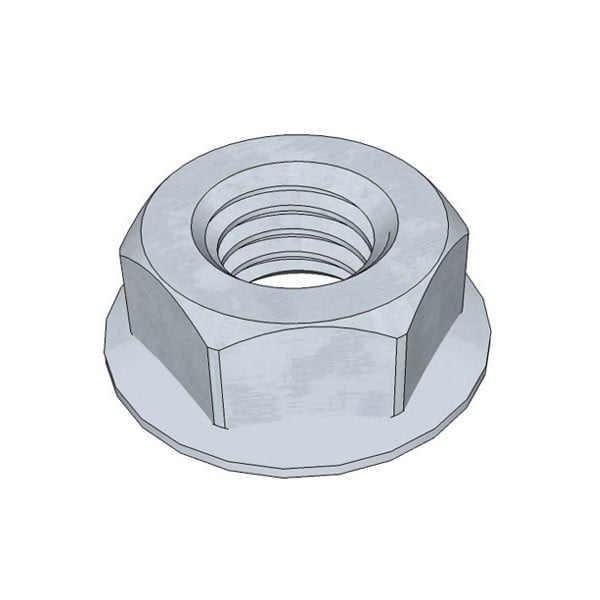 Hexagon flange nut serration M10 (K-21)