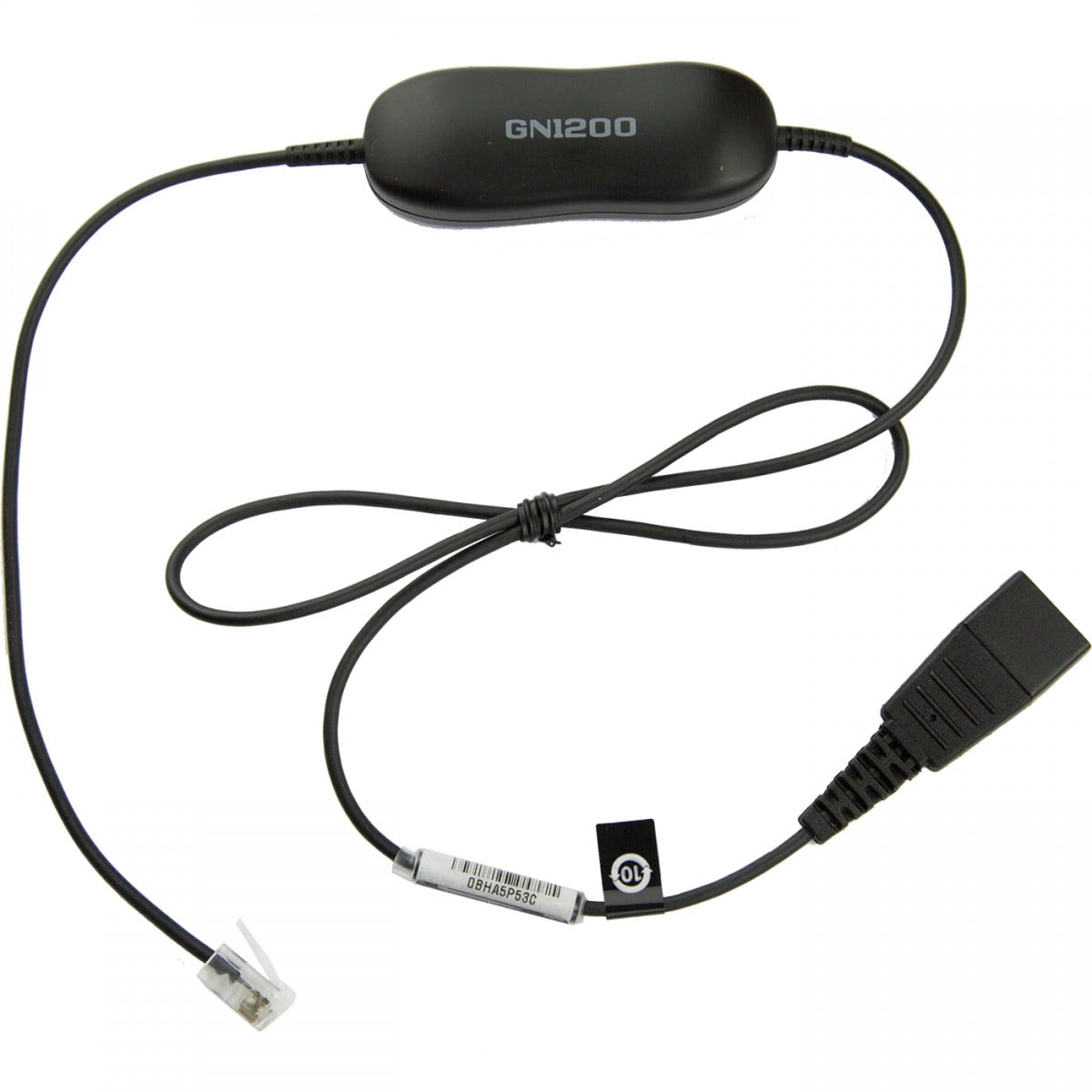 Smart Cord, QD to RJ10, straight , 0,8 meters, with 8-position switch configurator, for STD Headsets