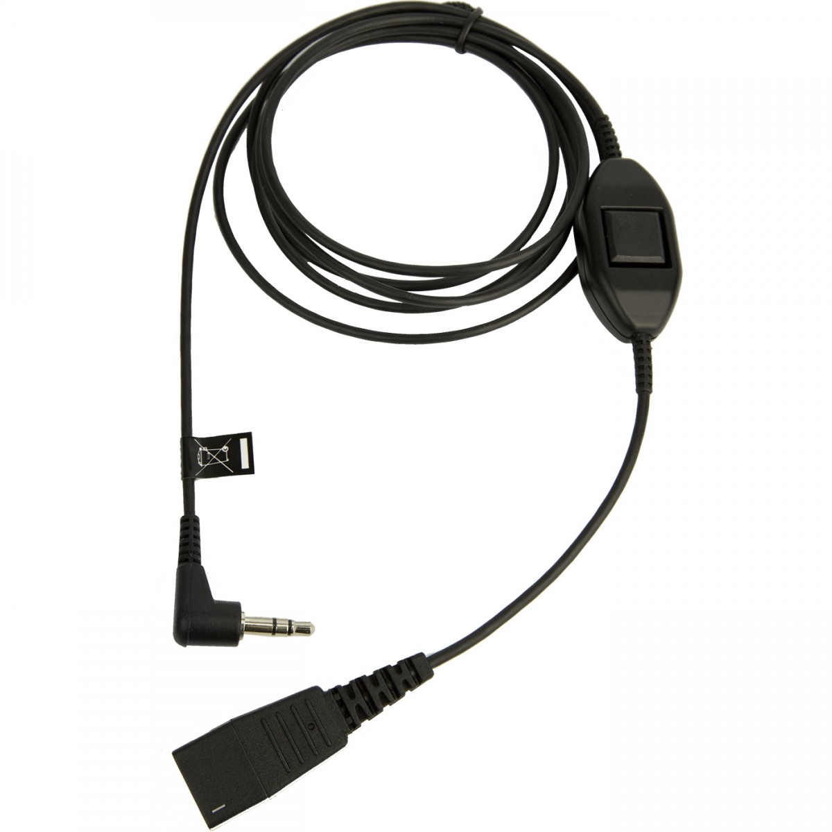 QD Cord to 3.5 mm jack. With in-line call-answering; for Alcatel 8er and 9er Series